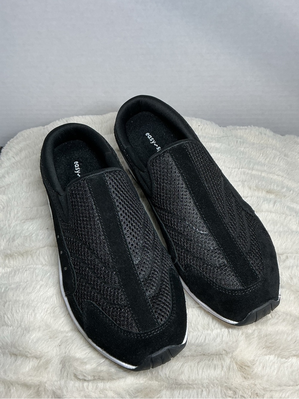 Easy Spirit Traveltime Black Clog Mules Women's Size 8.5 M NWOT Slip On Sneakers